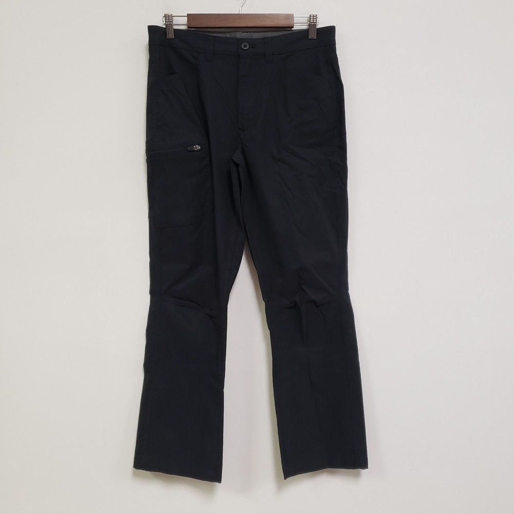 Eddie Bauer Men Nylon Blend Hiking Pants Size 32X30 Black Outdoors Utility Cargo